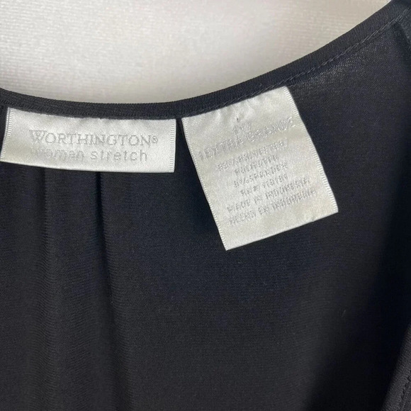 Worthington Women Short Sleeve Crew Neck Stretch Top Size 1X - Picture 3 of 8